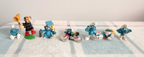 Vintage schlumpf figuren - schlumpf,